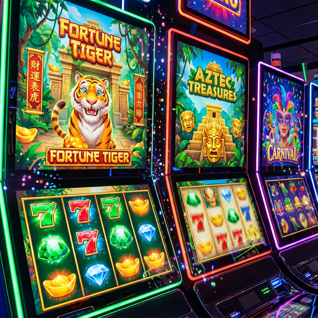 Caça-níqueis 144bet - Fortune Tiger, Aztec Treasures e jogos de carnaval